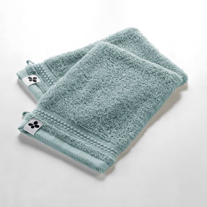 Set di 2 guanti 15 x 21 cm GARANCE blu ghiaccio per la vendita all'ingrosso da parte di L'effet Papillon