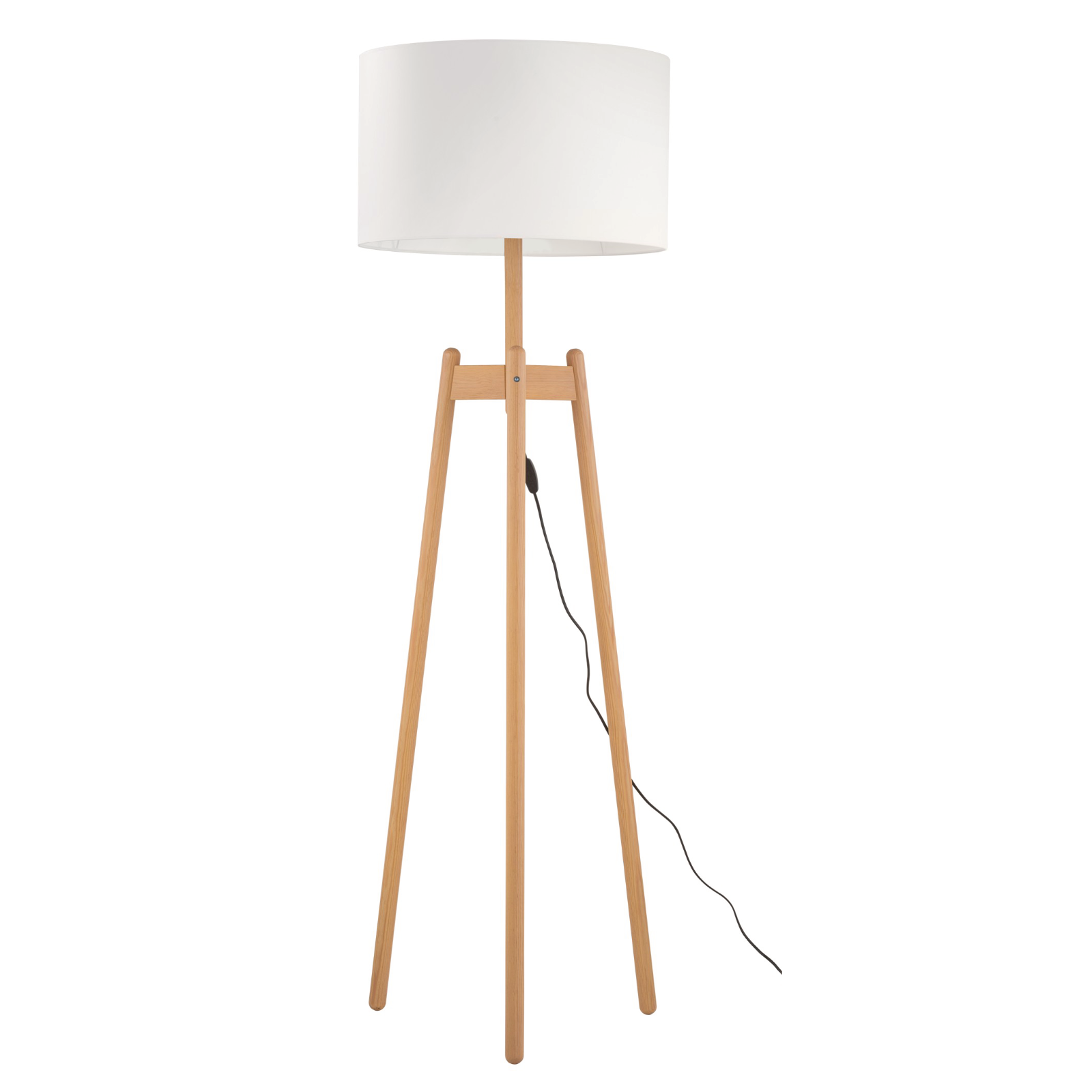 MIMAX - Wholesale Accent/Desk Lamp - Louvre 1 - Wooden Living Room Floor Pant. Blanche0