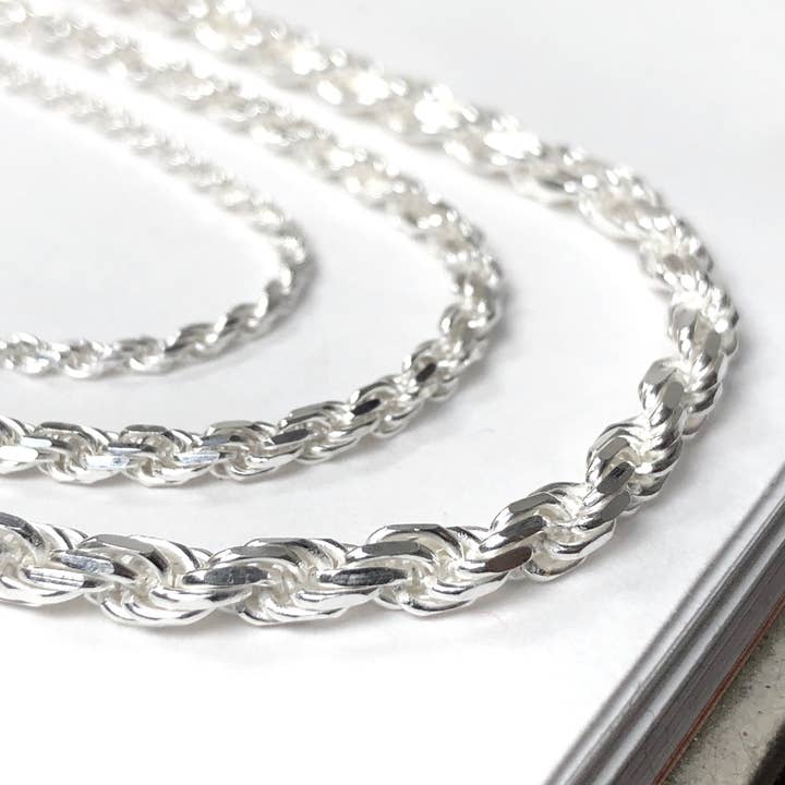 Colar Corda Corda | Prata de Lei 925 por atacado de Sarah Taylor Designs