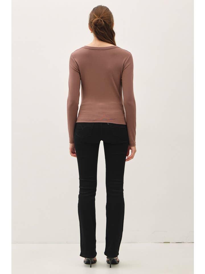 Be Cool - Wholesale Knit Top - Women's - BASIC SCOOP NECK LONG SLEEVE TOP15