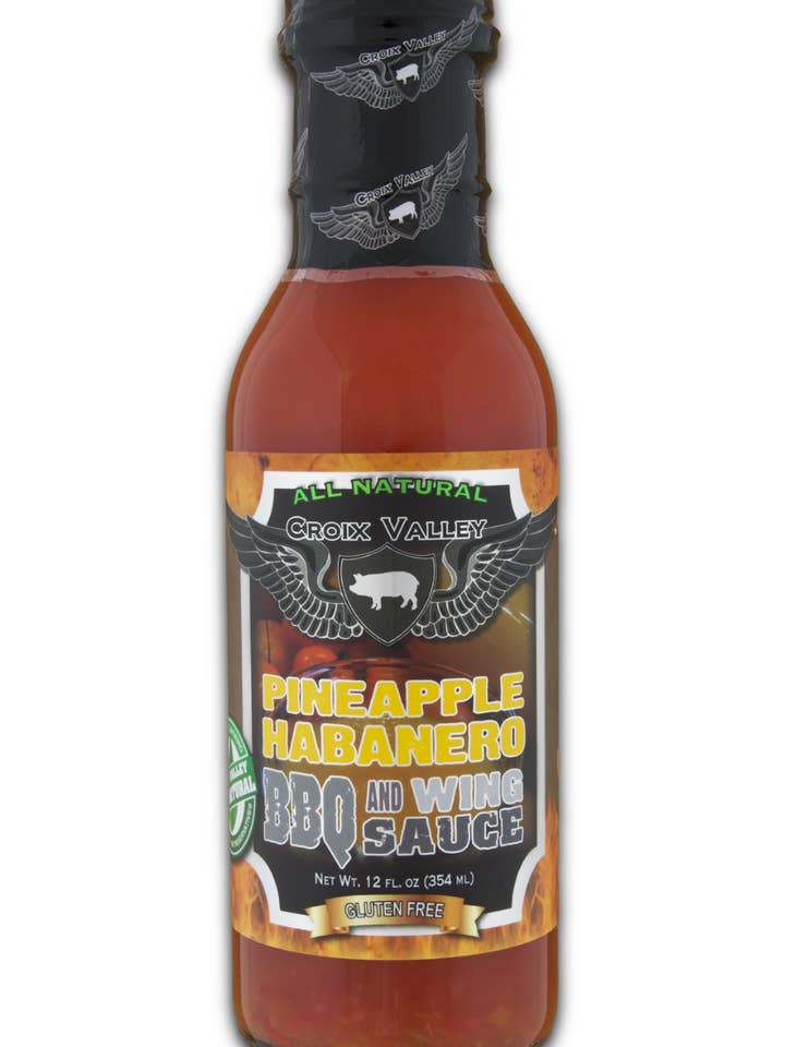 Croix Valley Pineapple Habanero BBQ & Wings Sauce for wholesale by Croix Valley Foods