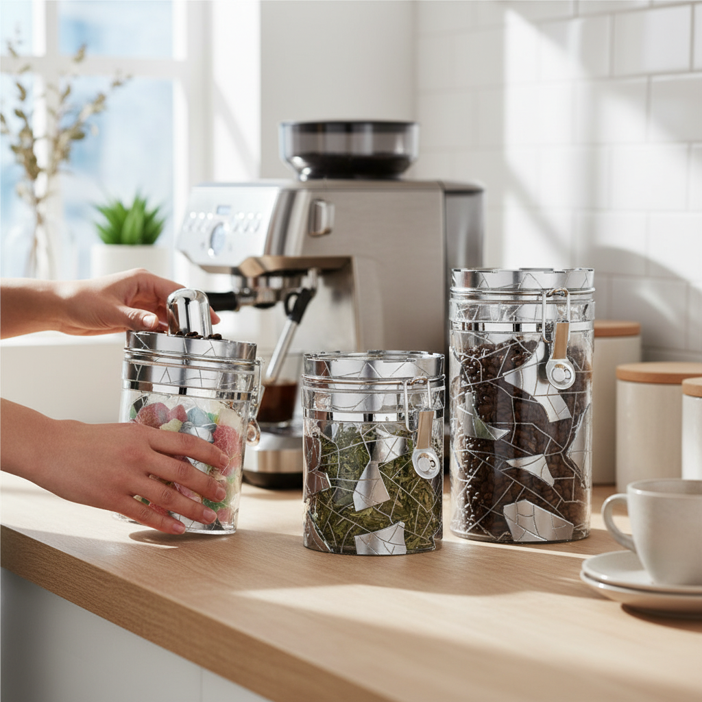 Kadra Kitchenware - Wholesale Canister set - MITBAK Airtight Canister Set 3 | Food, Coffee, Tea Storage1