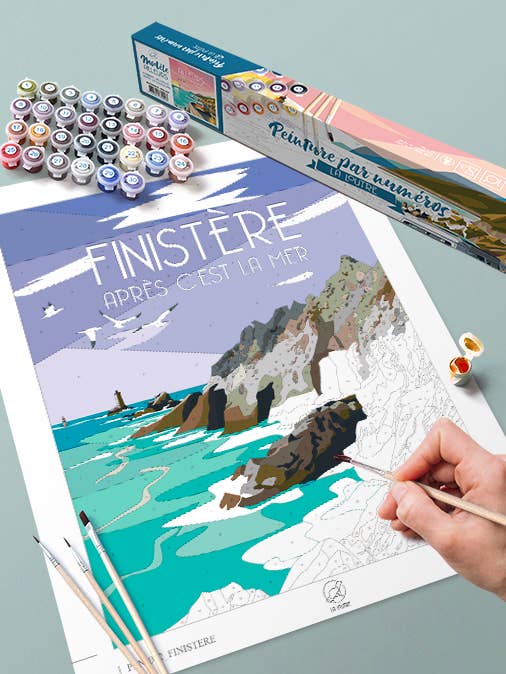 Paint by number Kit - Finistère pour la vente par La Loutre