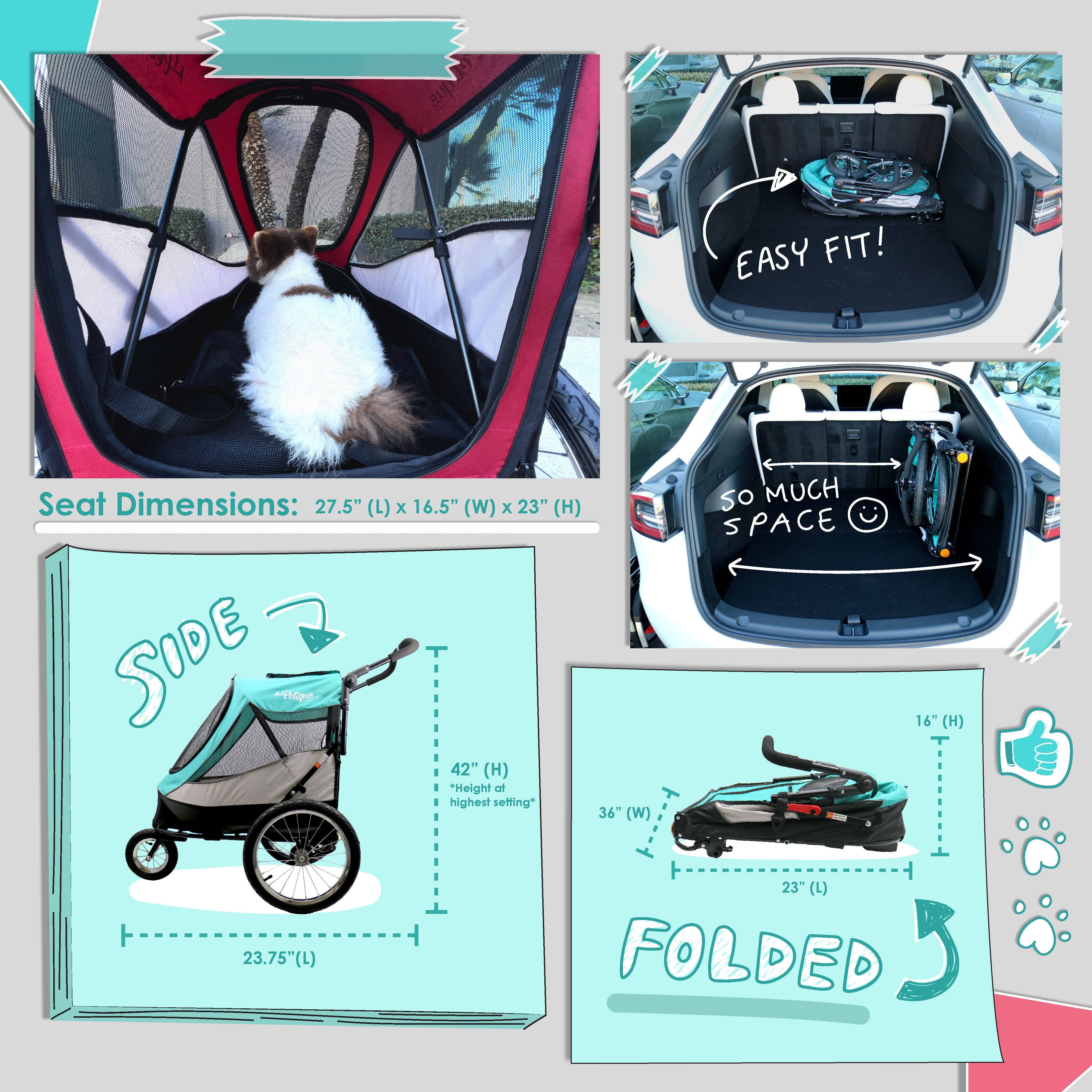Petique - Wholesale Pet Carrier - Cat/Dog - Trailblazer Pet Jogger13