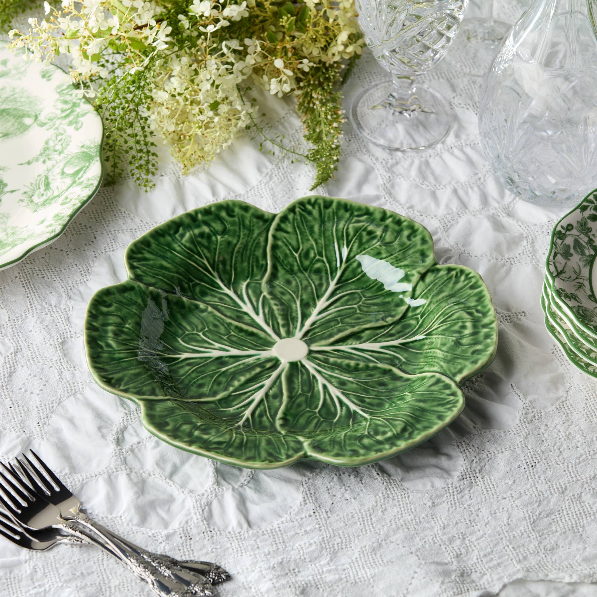 Certified International - Wholesale Dinner plate - Le Jardin Cabbage 3-D Dinner Plate 11in3