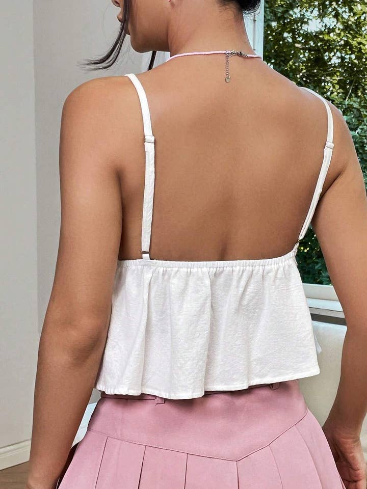 Lily Clothing - Wholesale Tank Top - Women's - Sexy slim short slimming spice tank top halter