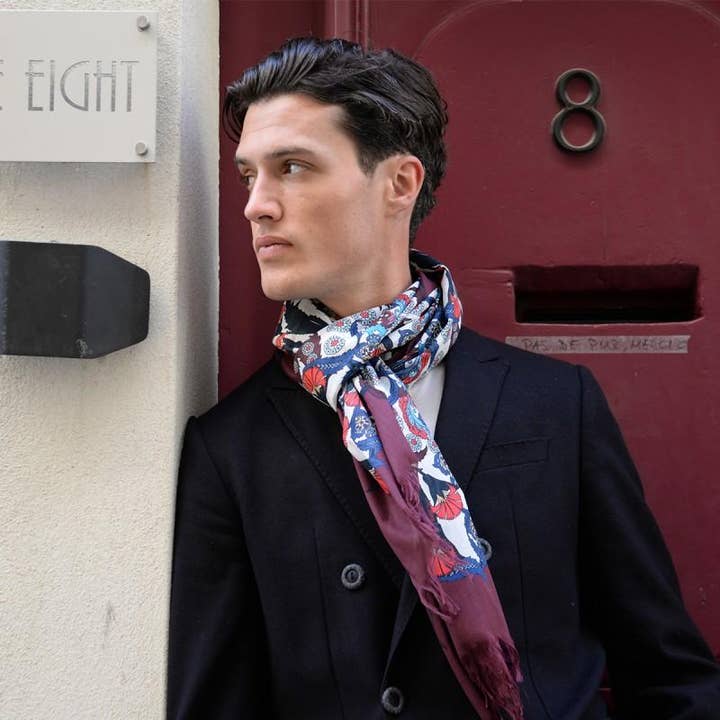 Deidaa - Wholesale Scarf - Men's - Men's Floral Cotton Scarf3