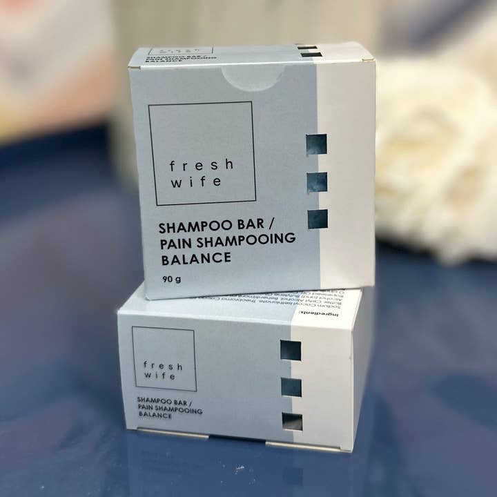 Gebalanceerde Shampoo Bar - In Doos voor wholesale door The Fresh Wife Soap Company