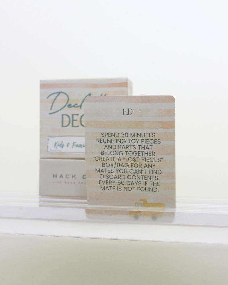 Hack Decks® - Wholesale Playing Cards - Declutter Deck® Kids & Family Edition1