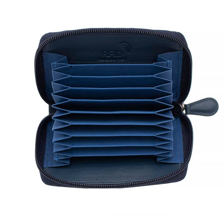 PRIMEHIDE - Wholesale Card Holder - Unisex - Concertina Leather RFID Credit Card Holder - 78067