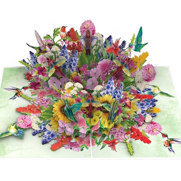 Cartão de Saudação Pop-Up de Beija-Flores por atacado de Wonder Paper Art