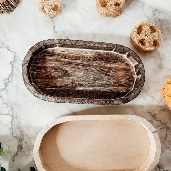 Gia Roma - Wholesale Decorative Tray - Rustic Wood Tray, Handmade Wooden Dispenser & Trinket Tray12