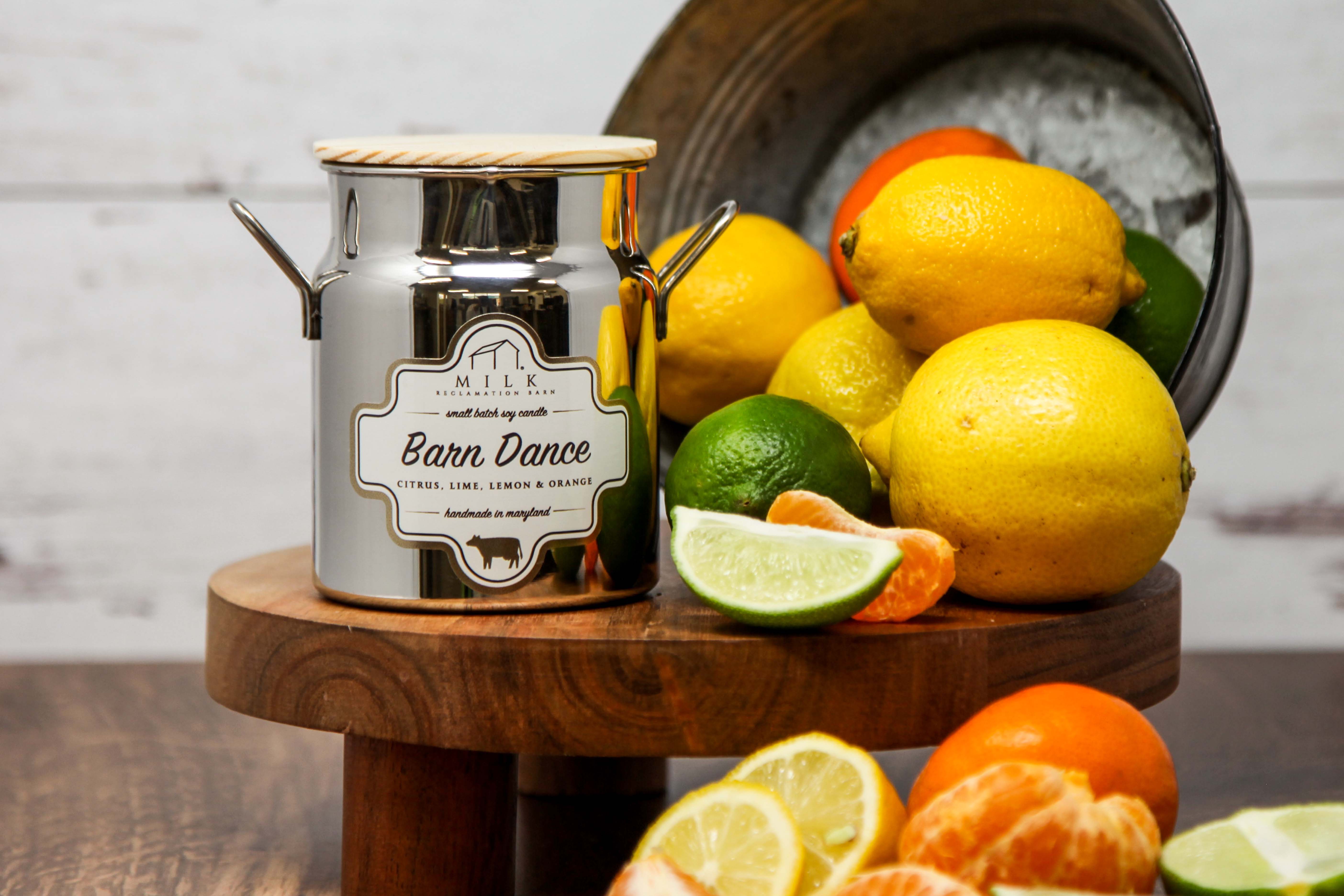 Milk Reclamation Barn - Wholesale Jar/Filled Candle - Stainless Milk Churn Candle - 12.5 oz11