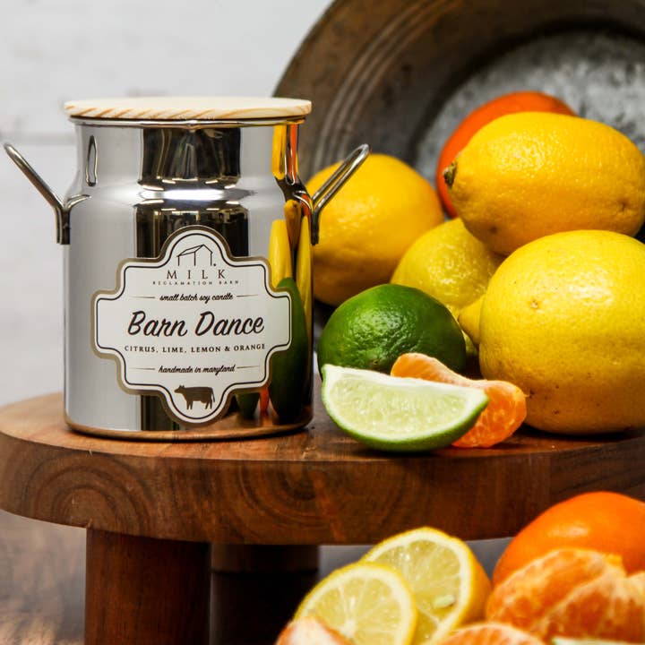 Milk Reclamation Barn - Wholesale Jar/Filled Candle - Stainless Milk Churn Candle - 12.5 oz11