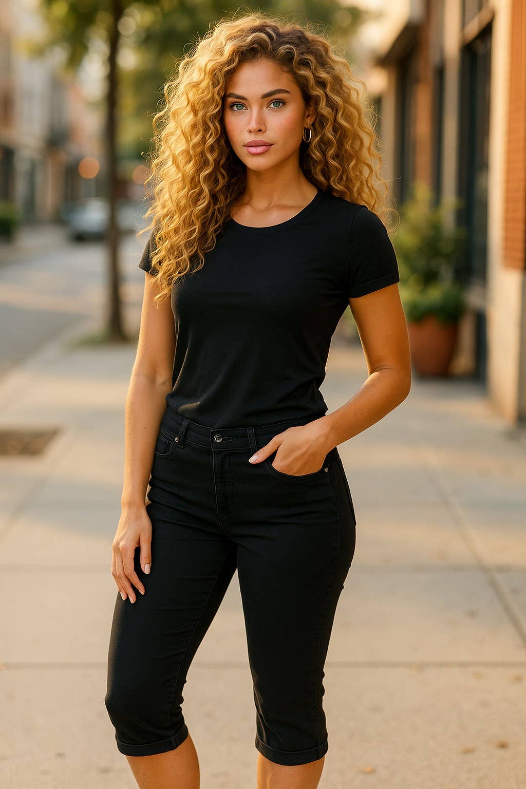 A Woman we Love – Großhandel Shorts – Damen – Set mit 20 Shorts und Caprihosen – gemischte Größen und Farben14