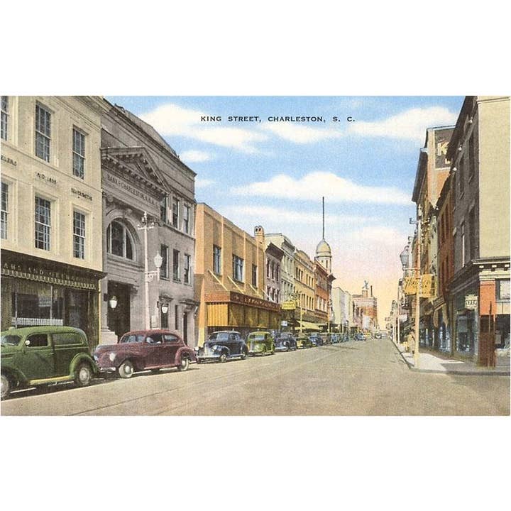 Postkarte SC-29 King Street, Charleston für den Großhandel von Found Image Press