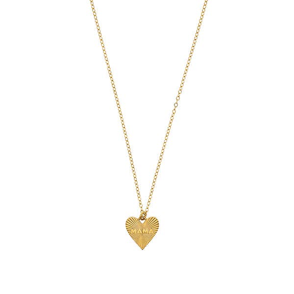 HART - Wholesale Pendant/Charm Necklace - Dainty Heart MAMA Necklace