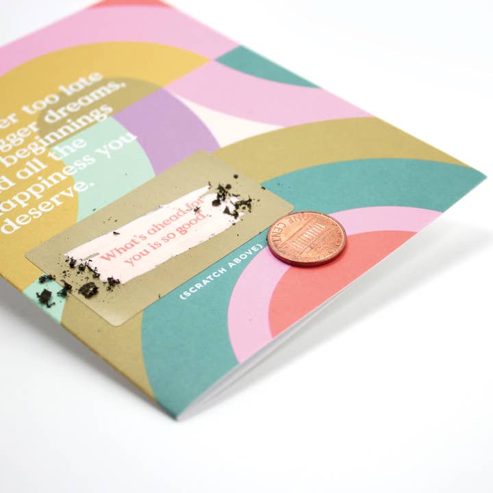 Inklings Paperie - Wholesale Encouragement Card - Scratch-off Card - Never Too Late - Encouragement12