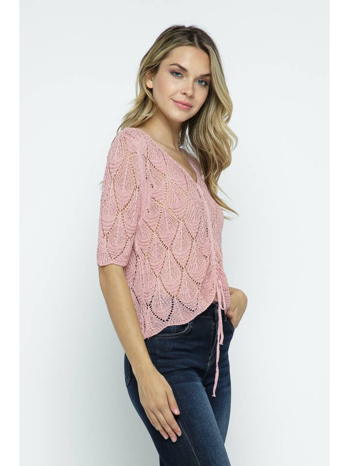 Verte - Wholesale Knit Top - Women's - CROCHET KNIT TOP_788-4390241