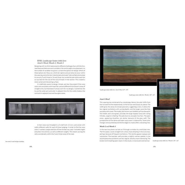 Schiffer Publishing - Wholesale Crafts, Hobbies & DIY - Ondulé Textiles: Weaving Contours with a Fan Reed6