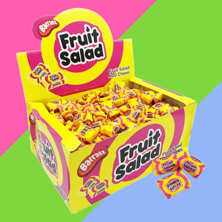 Barratt Fruit Salad Chews 400 Pc Chews for wholesale by Gaffney's Sweets & Treats Wholesale