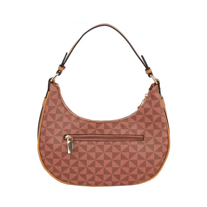 Signature Print Hobo Handbag for wholesale by Handbag Express