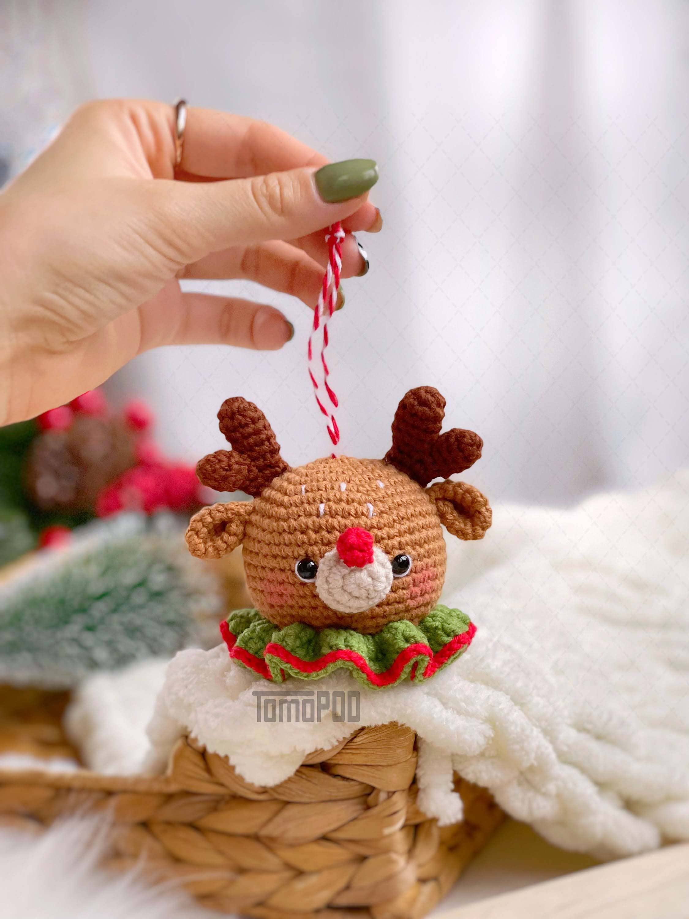 TOMOPOD LLC - Wholesale Ornament - Crochet Christmas Ornaments, Amigurumi Toys, Holiday Decor1