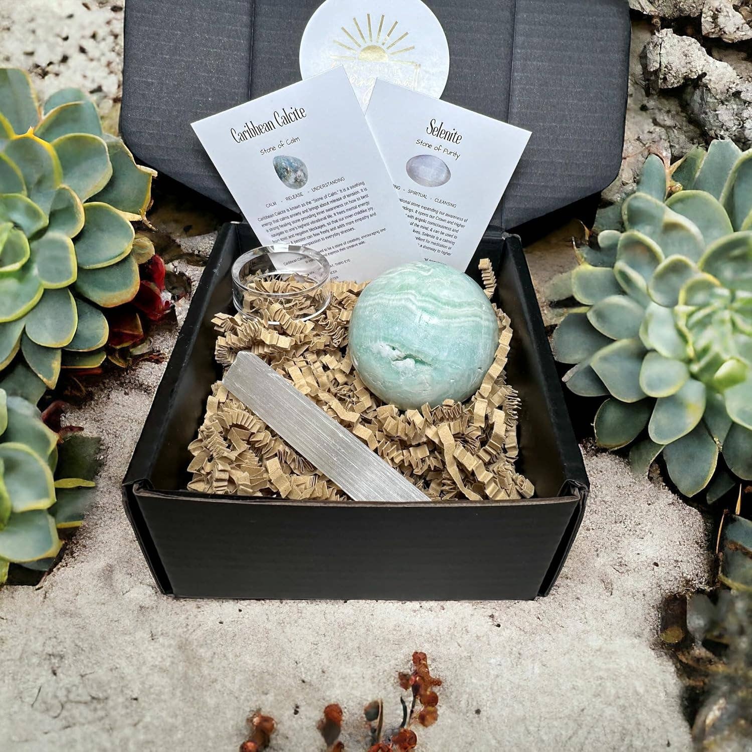 Doc Willard’s - Wholesale Spiritual Stone/Crystal - Caribbean Calcite aka Blue Aragonite Sphere Set 138g/45.6mm4