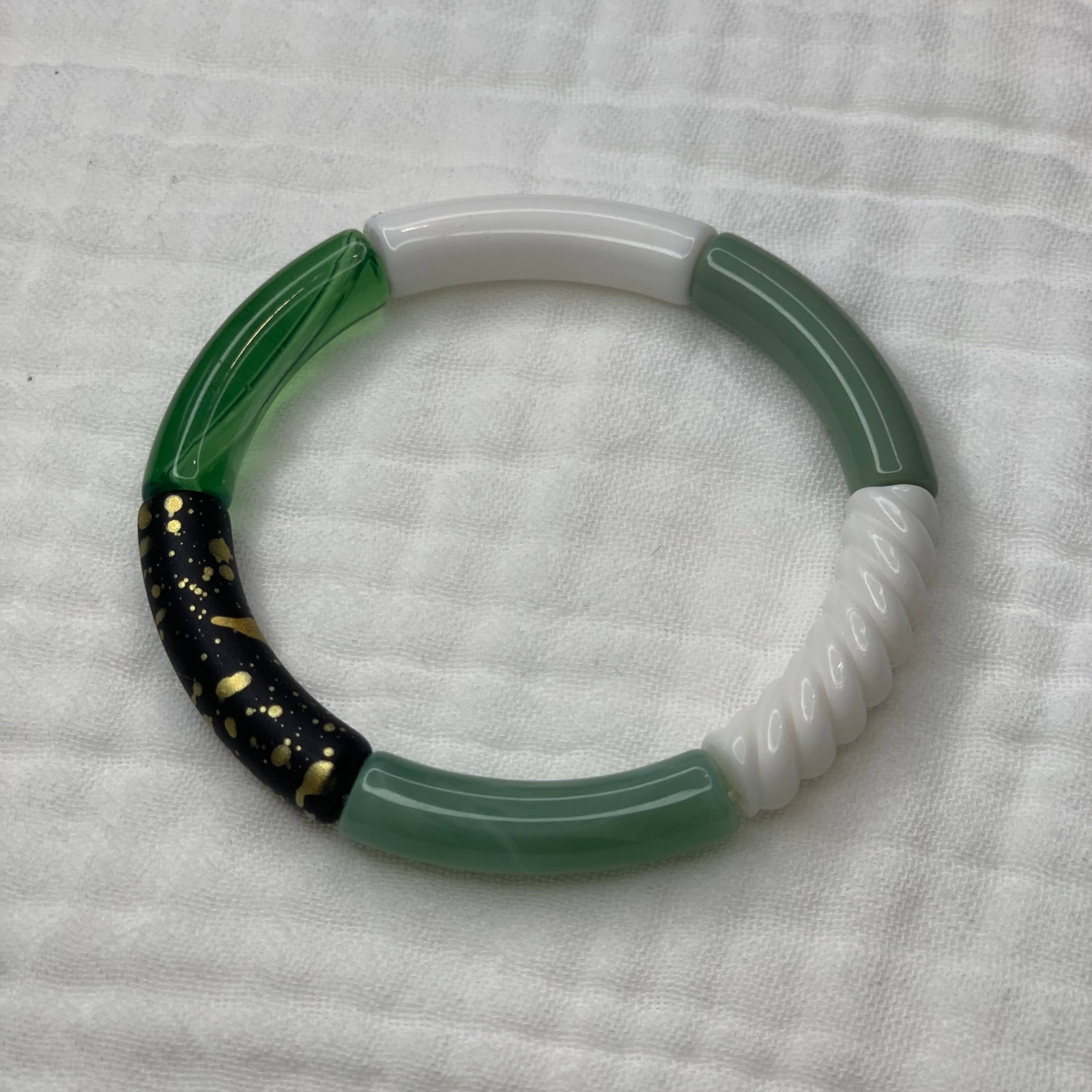 Manacreations – wholesale Pärlarmband – Elastiska bangles i khakitoner5