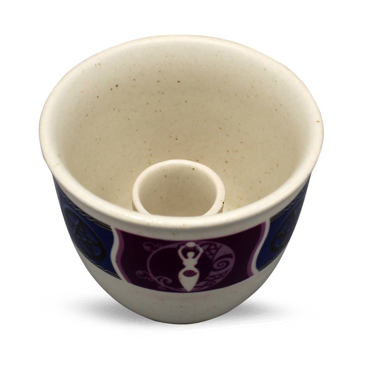 Green Tree - Wholesale Incense Holder - Ceramic Smudge Holder Goddess Small1