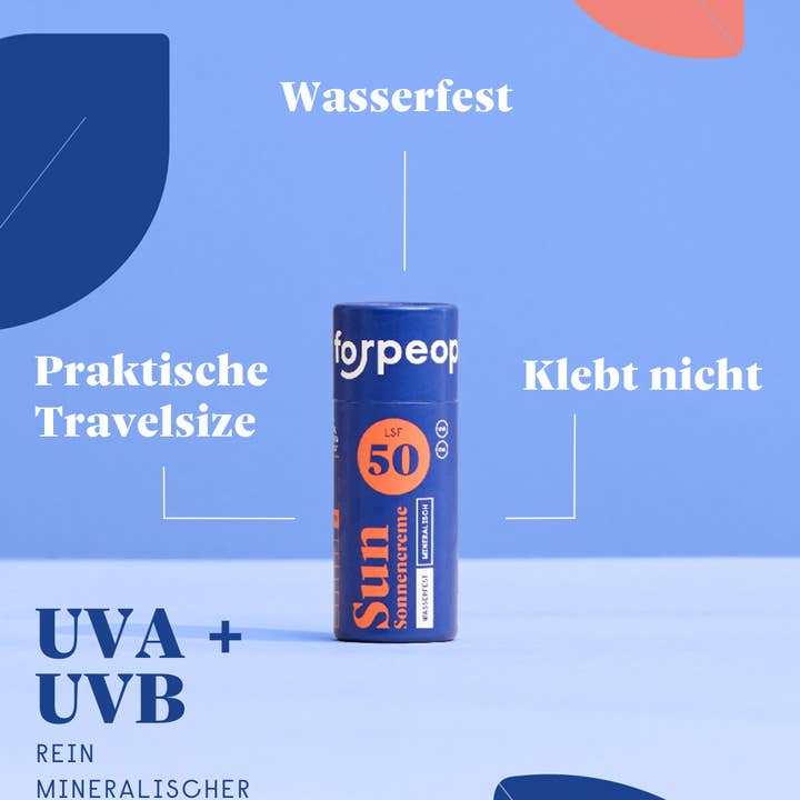 forpeople skincare GmbH - Wholesale Sunscreen - Solid Sunscreen SPF50 Mini1