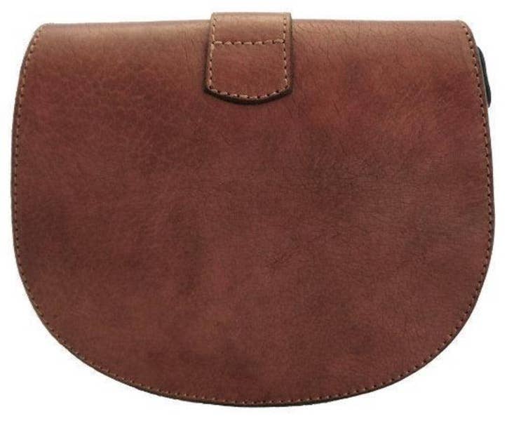 High crafty – wholesale Crossbody bag – Women's – Handmade Vintage Style Brown Leather Saddle Handbag 3