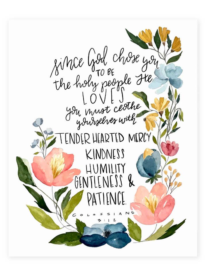 Colossians 3:12 Art Print for wholesale by JITNEYS