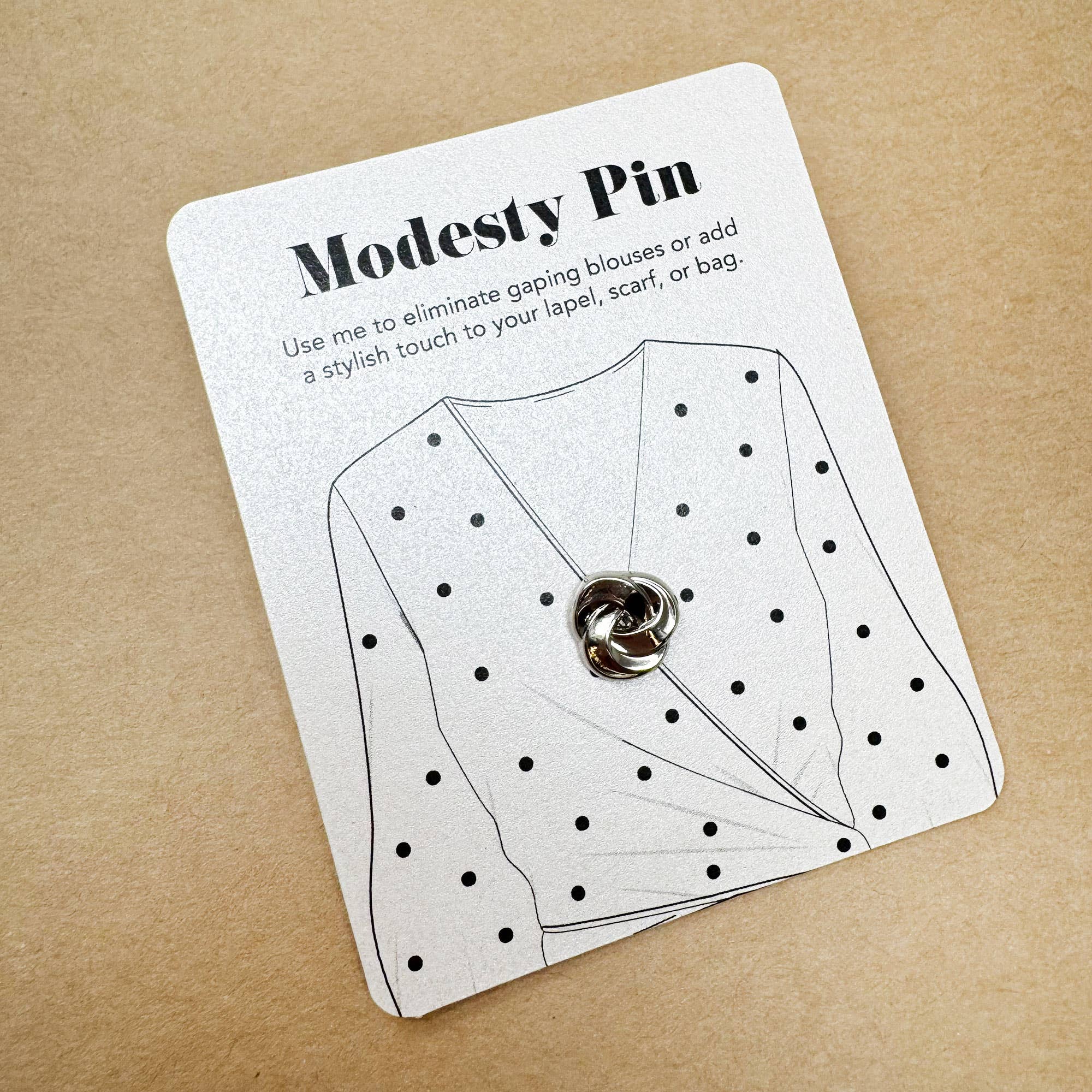 Lovethelinks Ltd – wholesale Brooch – Modesty Knot Pin Brooch2