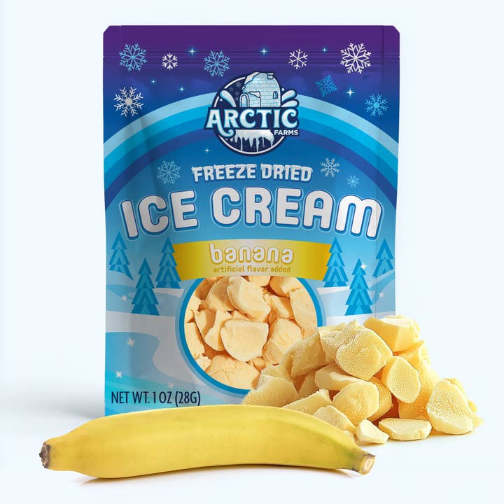 Arctic Farms – Großhandel Eis/Sorbet – Gefriergetrocknetes Eis, das nicht schmilzt (Stückchen) (1 Unze)