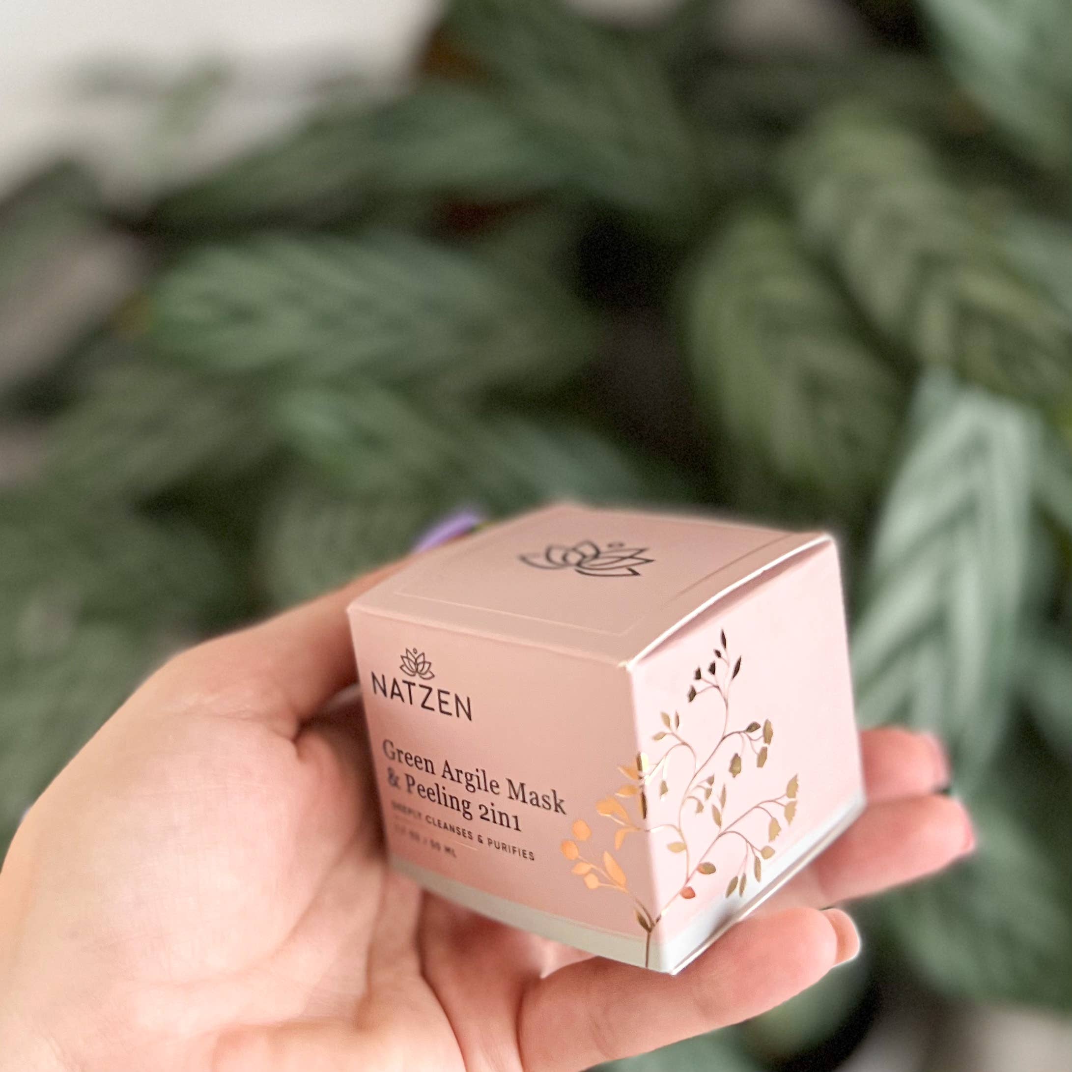 NatZen – wholesale Skincare face mask – Green Argile 2 In 1 Exfoliating Clarifying Face Mask6