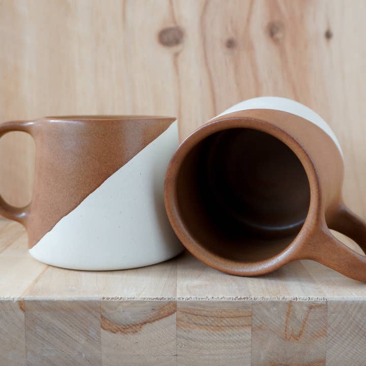 Shelby Page Ceramics - Wholesale Coffee Mug - Classic Taper Mug - Angle Dip17