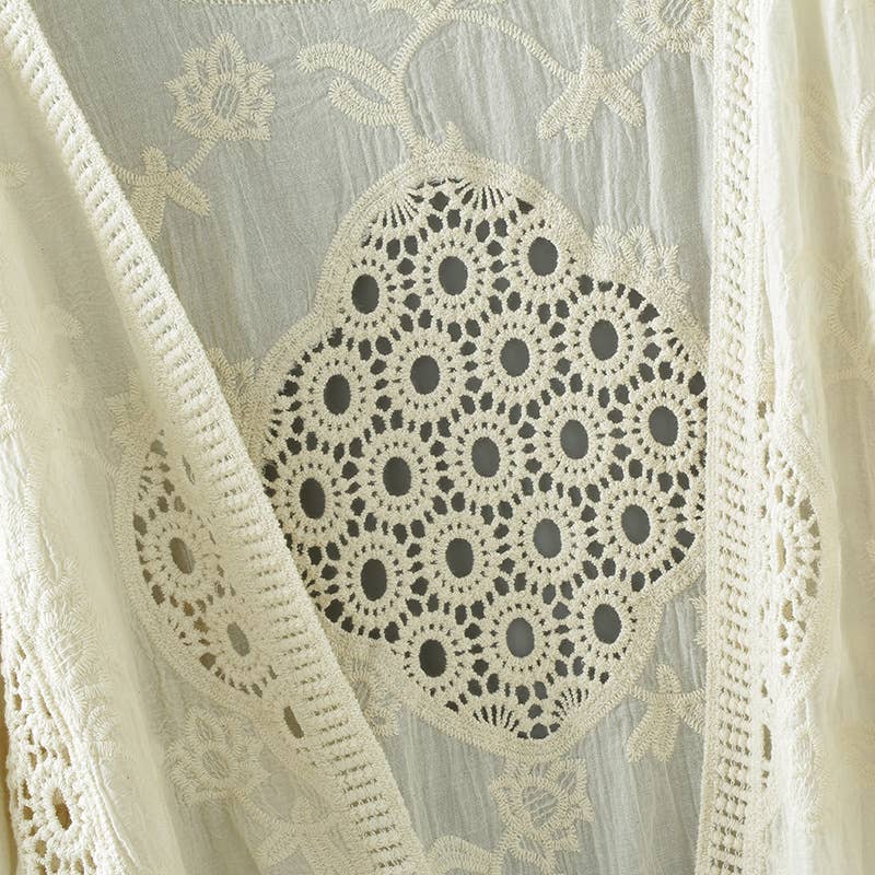 Hope & Sunshine – Engroshandel Cardigan - Dame – Batwing ærmer cover-up blonde bolero4