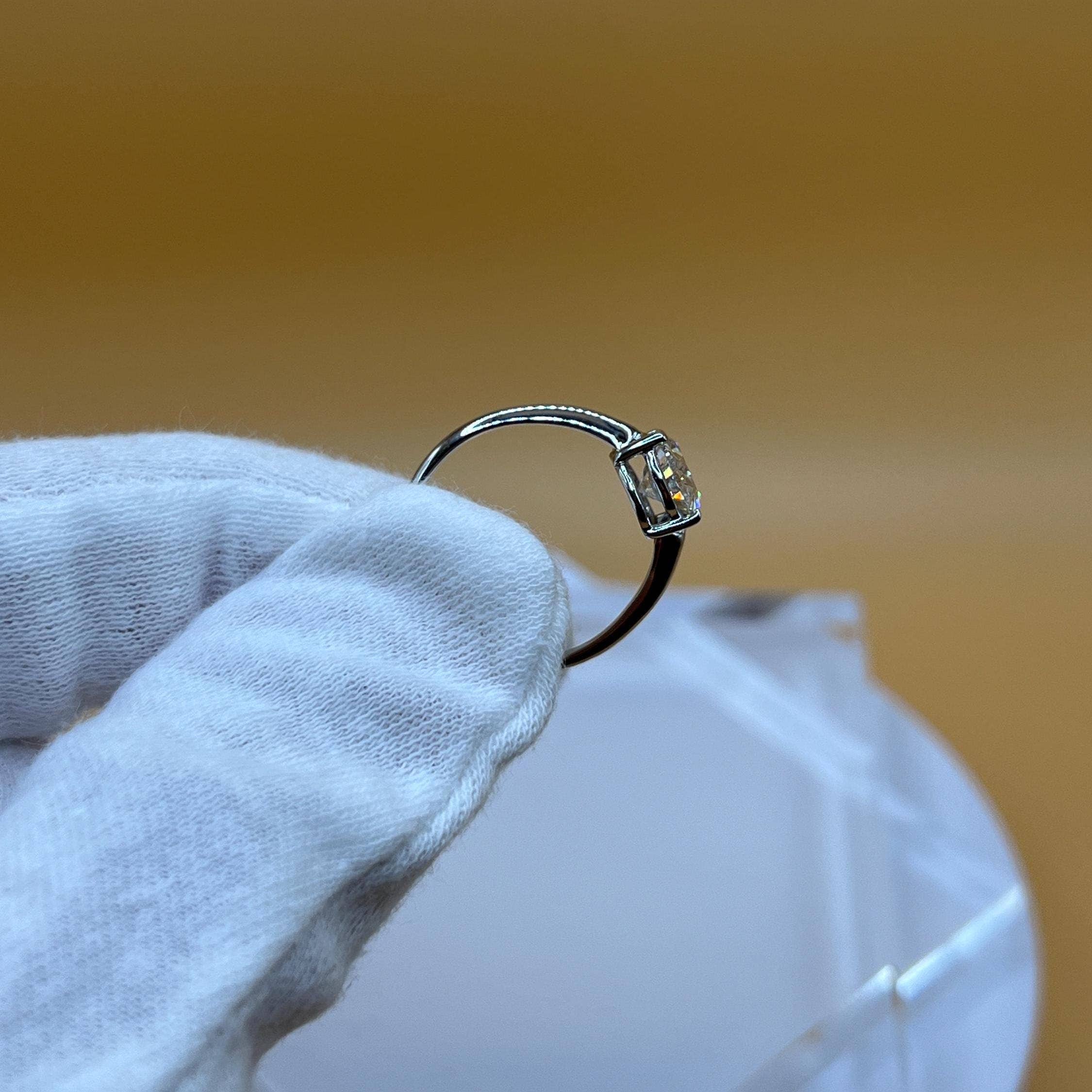 Elegant Jewels LLC - Wholesale Engagement Ring - 4 CT Oval Lab Grown Diamond 14K Gold Solitaire Ring7