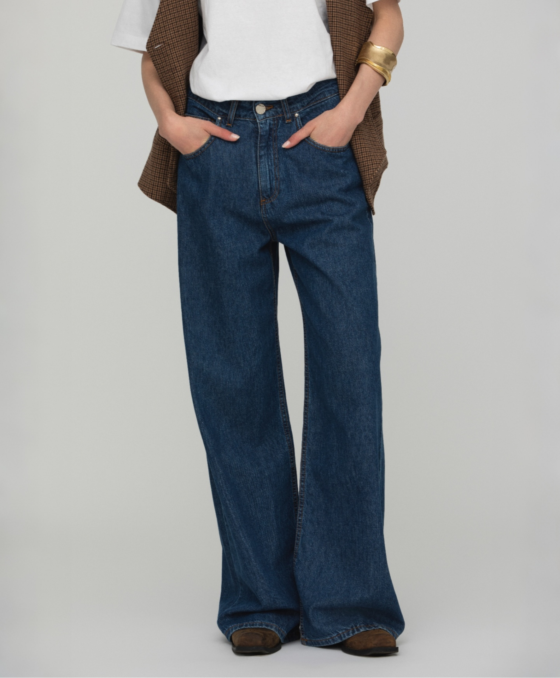 Giorgia Fratta – wholesale Jeans – Women’s – Elodie Wide Leg Jeans Made in Italy3