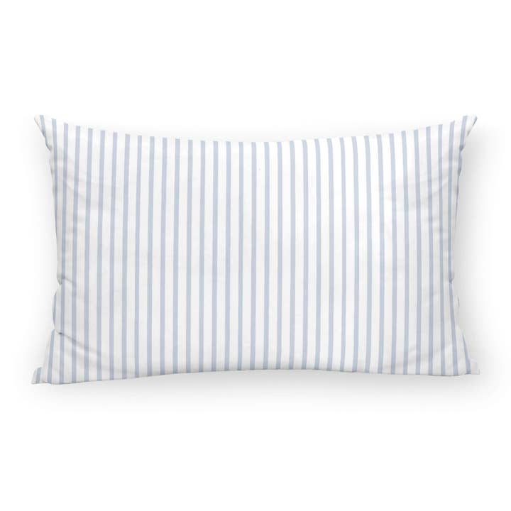 SG HOGAR - Wholesale Throw Pillow Cover - 100% Cotton Cushion Cover 30X50 Cm Striped Ice Blue