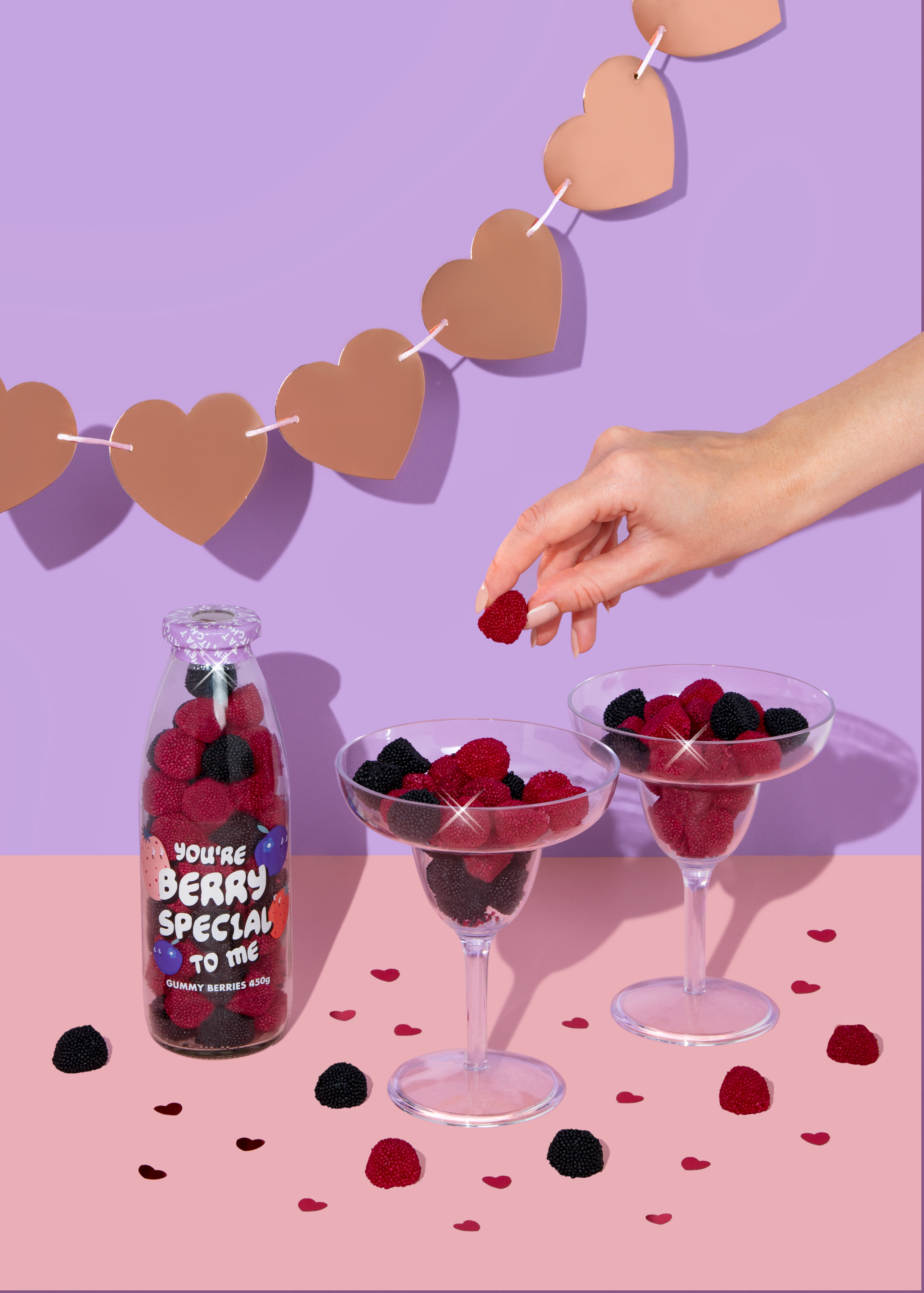 Treat Kitchen - Wholesale Gummy - "You're Berry Special" Gummy Berries Message Sweet Bottle2