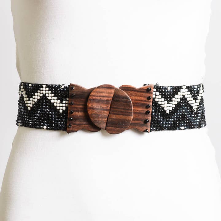 Leto Accessories - Wholesale Belt - Women's - Bohemian Tribal Beaded Belt from Indonesia 🌺