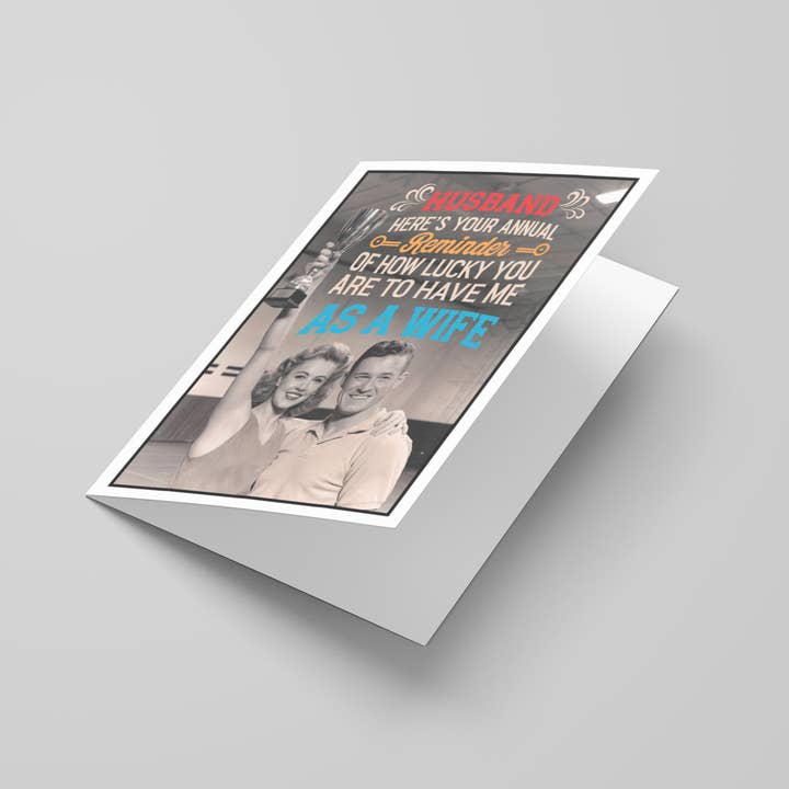 Katie Doodle | Boutique Greeting Cards & Birthday Gifts - Wholesale Valentine's Day Card - Handmade Vintage Cute Funny Valentine Cards for Him, Husband6