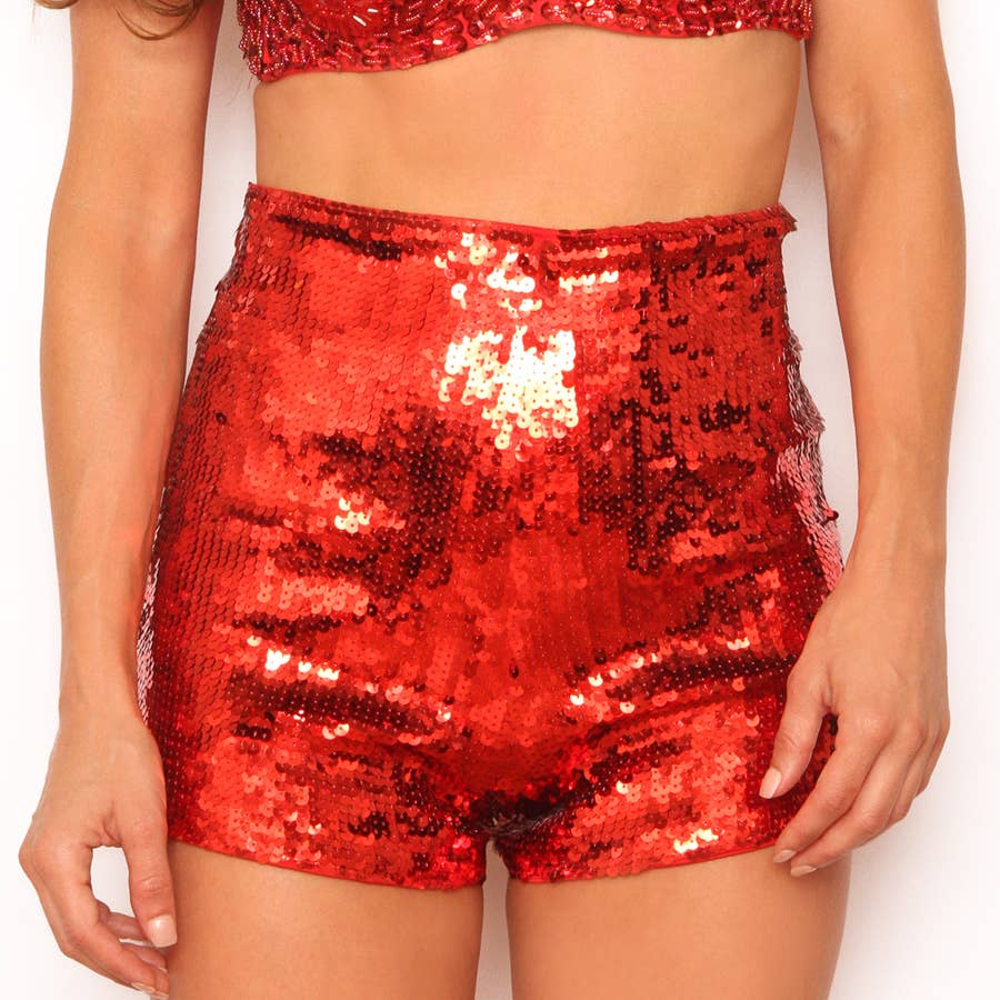 Western Fashion - Wholesale Shorts - Women's - 2270 - Sequins Shorts with Zipper5