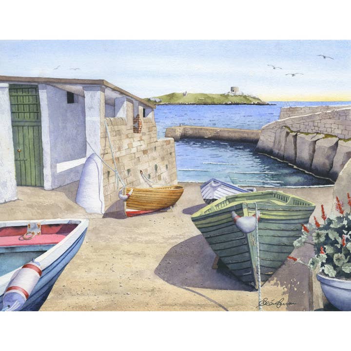 Coliemore Harbour, Dalkey - Kunstdruck für den Großhandel von Sean Curran