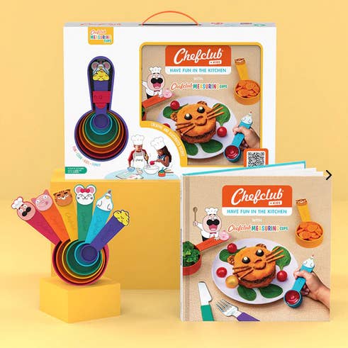 Have Fun in the Kitchen & the Chefclub Measuring Cups for wholesale by White Knight Toys Inc.