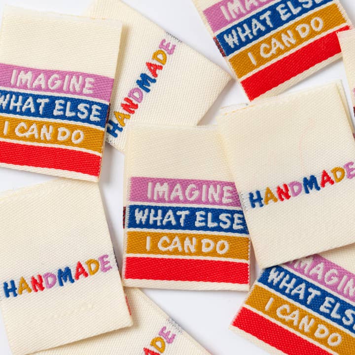 HANDMADE - IMAGINE WHAT ELSE I CAN DO 3.0 - Sewing Labels Tags for wholesale by Little Rosy Cheeks