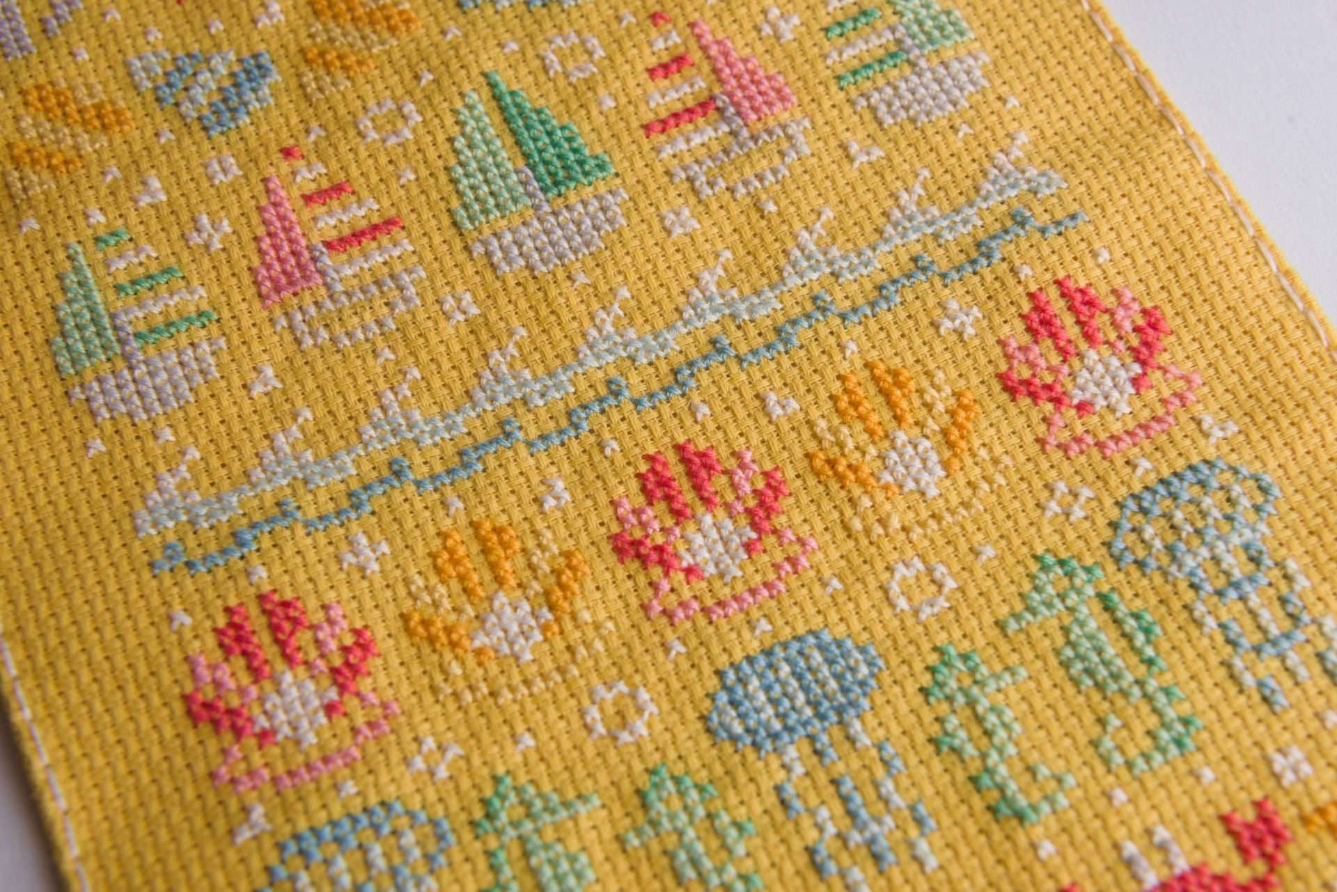 Stitchonomy - Wholesale Embroidery/Cross Stitch Supplies - Zomer Banner Kruissteekpakket4