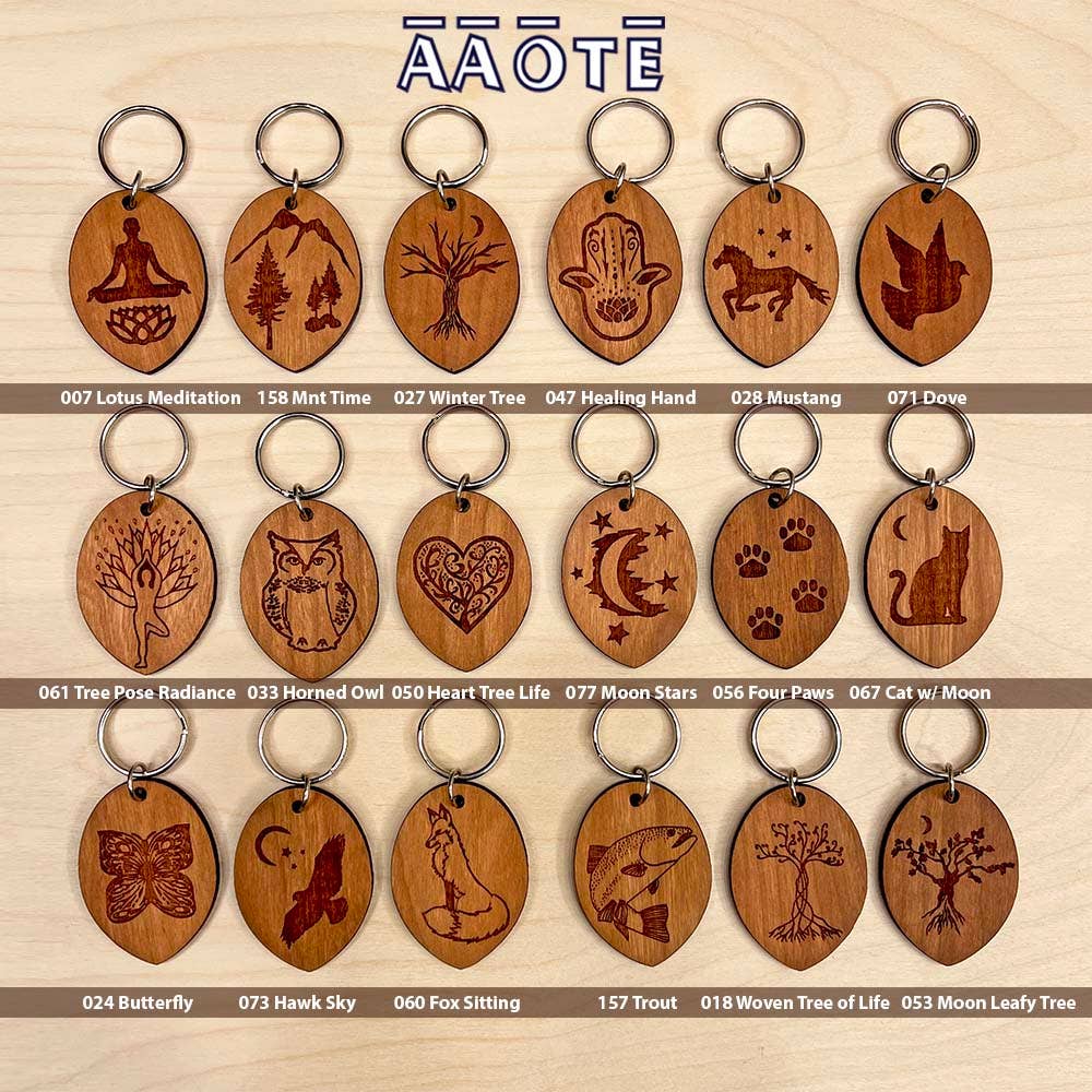 AAOTE – wholesale Keychain – Unisex – Wood Essential Oil Diffuser USA Made Key Chains25